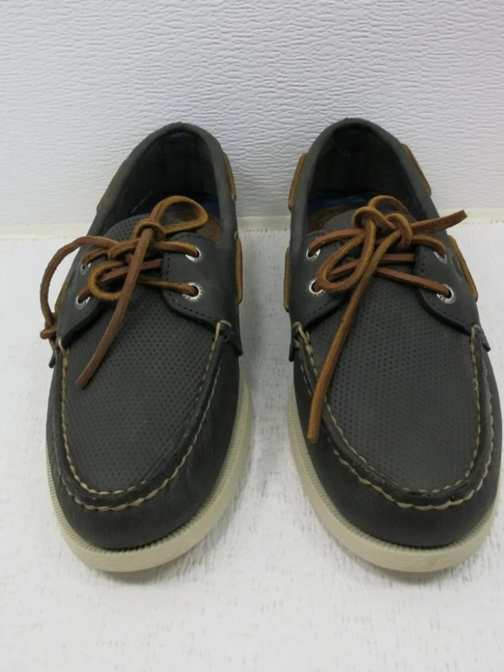 Sperry Top-Sider Drak Gray Nubuck Leather Men's Footwear Casual Deck Shoes 7 M